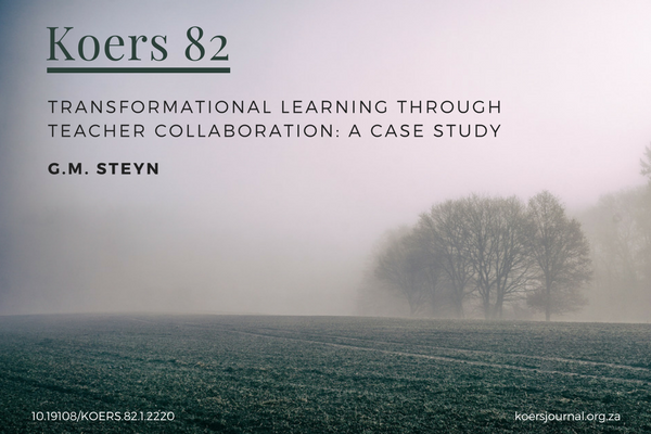 Image_Transformational Learning Through Teacher Collaboration: a Case Study